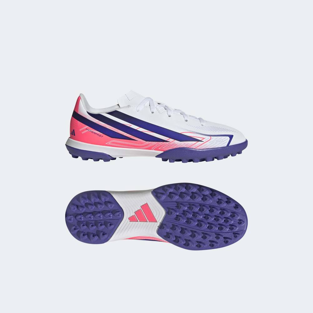 Zapatillas Adidas F50 Hyperfast Club TF Niños - Fútbol | KK1368 Blanco / Azul