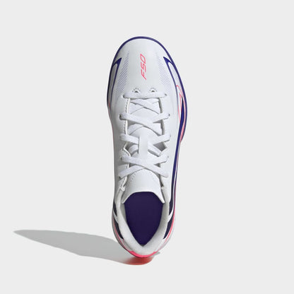 Zapatillas Adidas F50 Hyperfast Club TF Niños - Fútbol | KK1368 Blanco / Azul