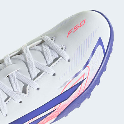 Zapatillas Adidas F50 Hyperfast Club TF Niños - Fútbol | KK1368 Blanco / Azul