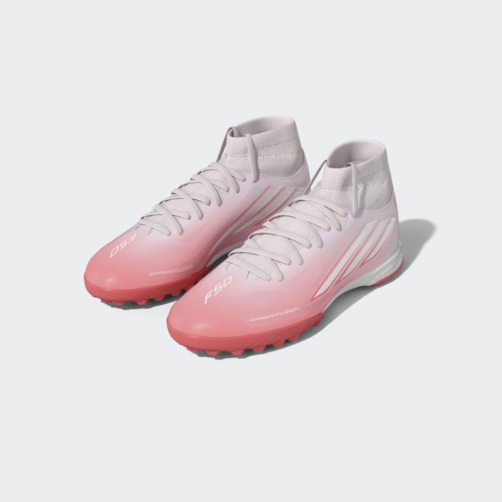 Zapatillas Adidas F50 Sparkfusion Club TF Mujer - Fútbol | KK3808 Rosado / Blanco