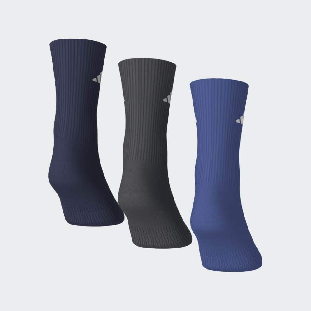 Medias Adidas C ESS CRW 3P Unisex - Urbano | KQ6762 Azul/Plomo