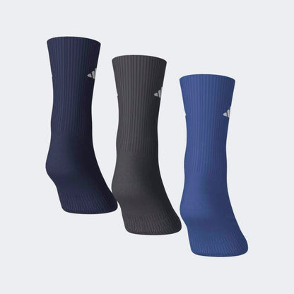 Medias Adidas C ESS CRW 3P Unisex - Urbano | KQ6762 Azul/Plomo