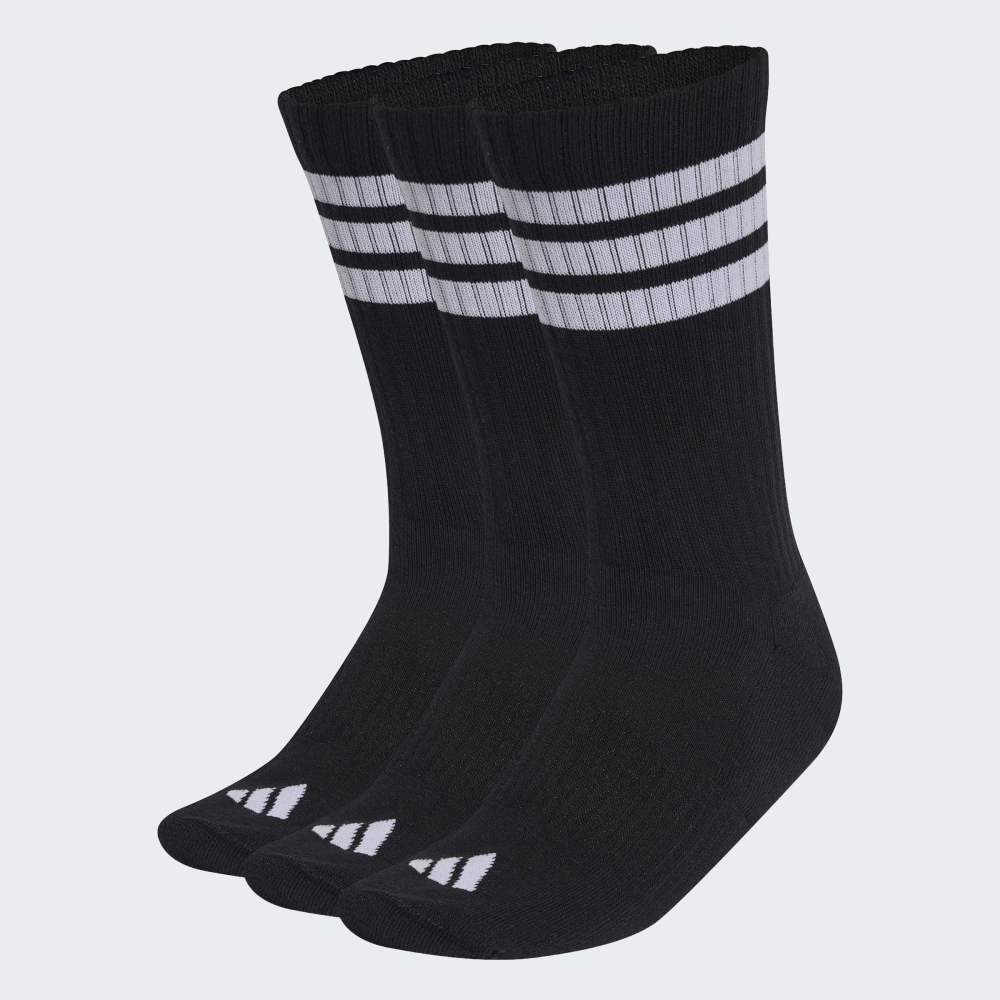 Medias Adidas 3S ESS C CRW 3P Unisex - Urbano | KC9641 Negro