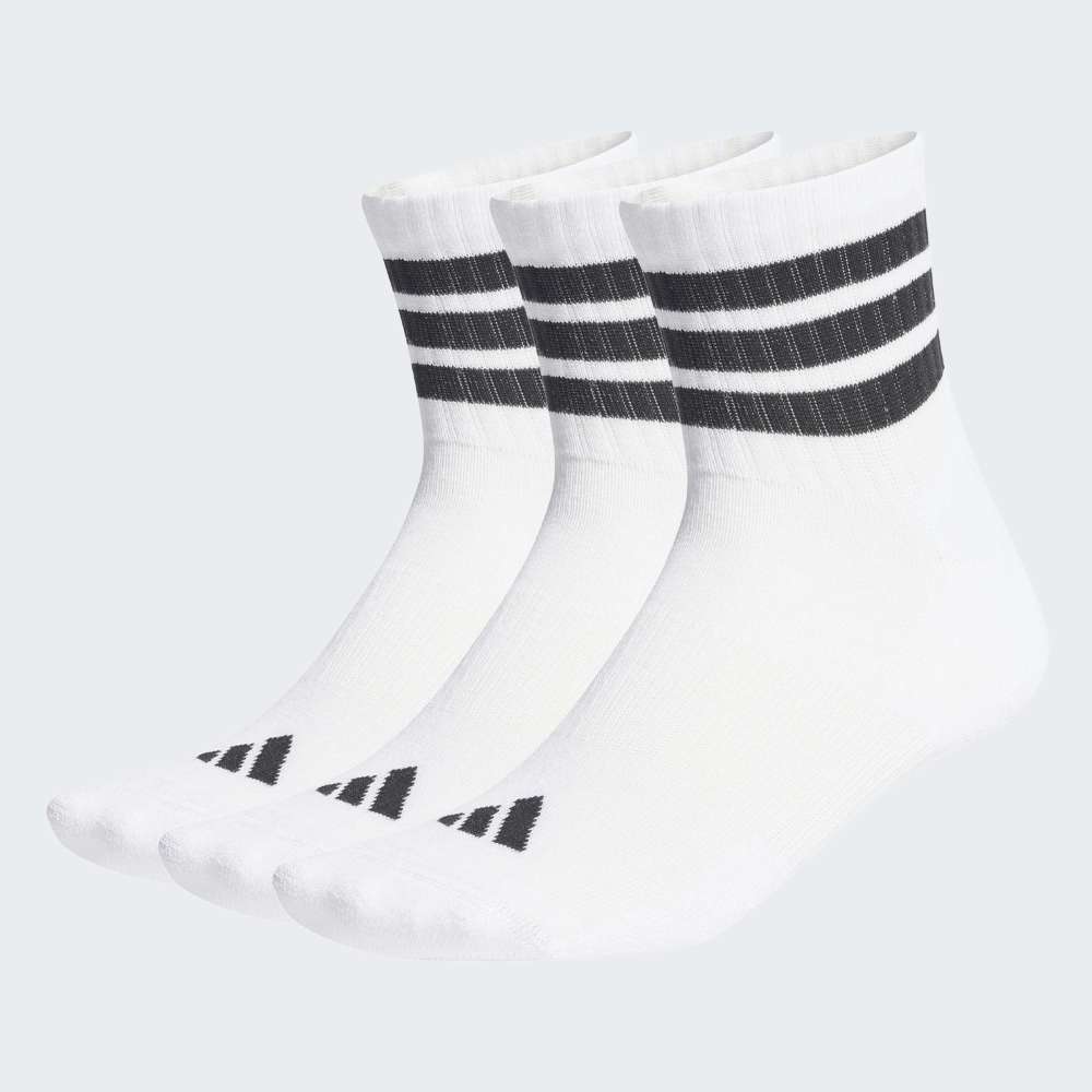 Medias Adidas 3S ESS C Mid 3P Unisex - Urbano | JZ0529 Blanco