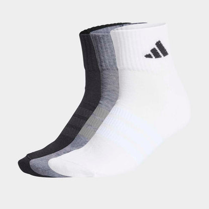 Medias Adidas C ESS ANK 3P Unisex - Urbano | KC9631 Negro/Gris/Blanco
