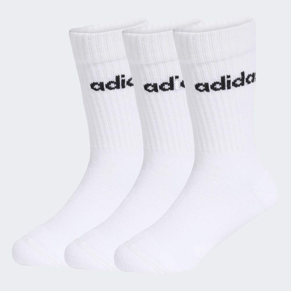 Medias Adidas LIN KIDS CRW 3P Unisex - Urbano | KE7088 Blanco