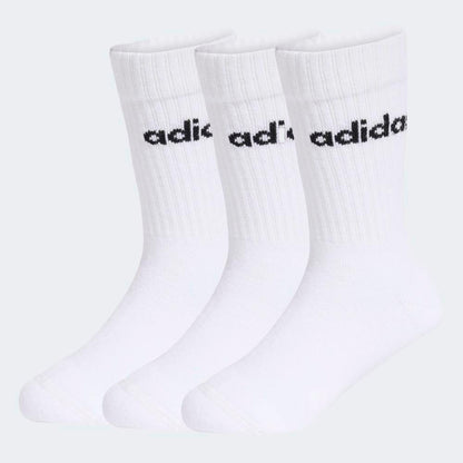 Medias Adidas LIN KIDS CRW 3P Unisex - Urbano | KE7088 Blanco