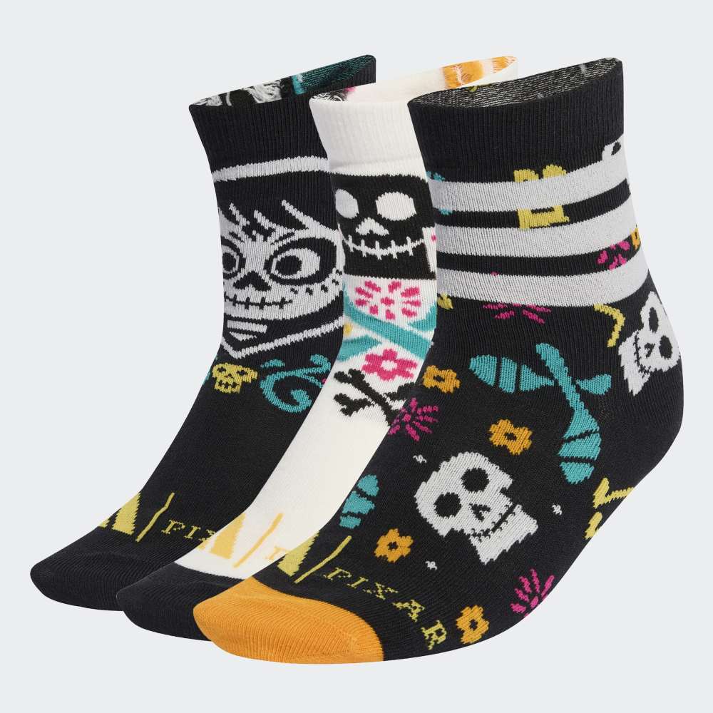 Medias Adidas LK DY CO 3PP Mujer - Urbano | JM4472 Negro/Blanco/Naranja