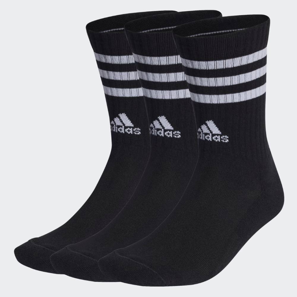 Medias Adidas Pantorrilla Acolchadas 3 Tiras Unisex - Training | IC1321 Negro
