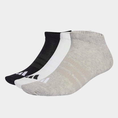 Medias Adidas T ESS Low 3P Unisex - Urbano | KC9629 Negro/Gris/Blanco
