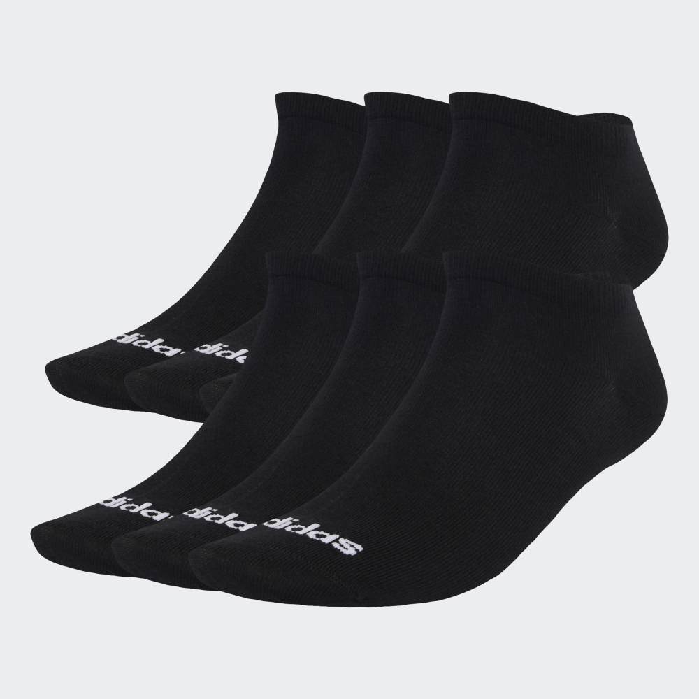 Medias Adidas T LIN LOW 6P Unisex - Urbano | JL6121 Negro