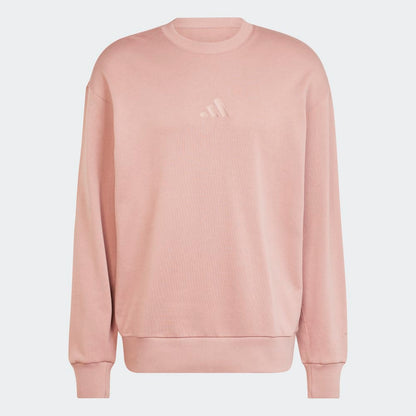 Polera Adidas All SZN Felpa Francesa Cuello Redondo Hombre - Urbano | JC8058 Rosa
