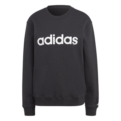 Polera Adidas Essentials Linear Felpa Francesa Mujer - Urbano | Negro