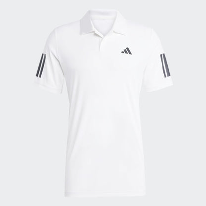 Polo Adidas Cuello Camisa Club de Tennis Hombre 3 Tiras Climacool Blanco