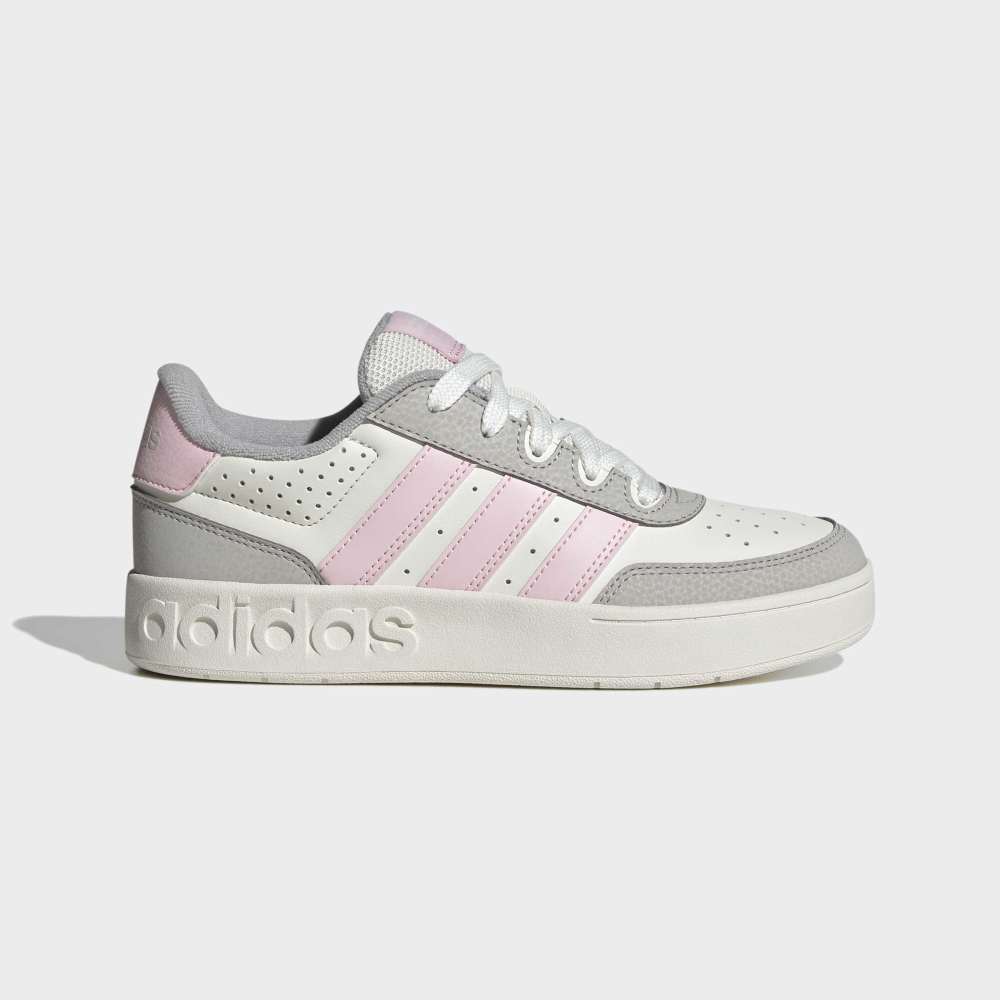 Zapatillas Adidas Breakbase Unisex - Urbano | KJ9590 Blanco/Gris/Rosa
