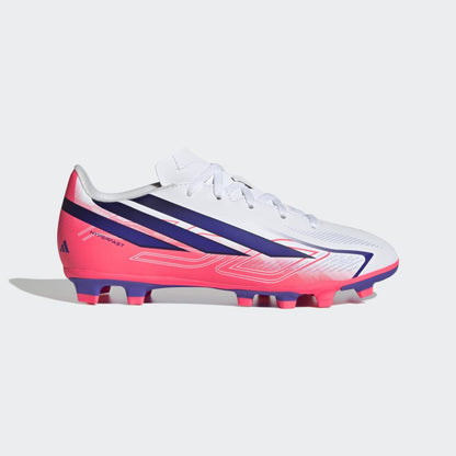 Zapatillas Adidas F50 Hyperfast Club FG/MG J Unisex - Fútbol | KK1308 Blanco / Azul