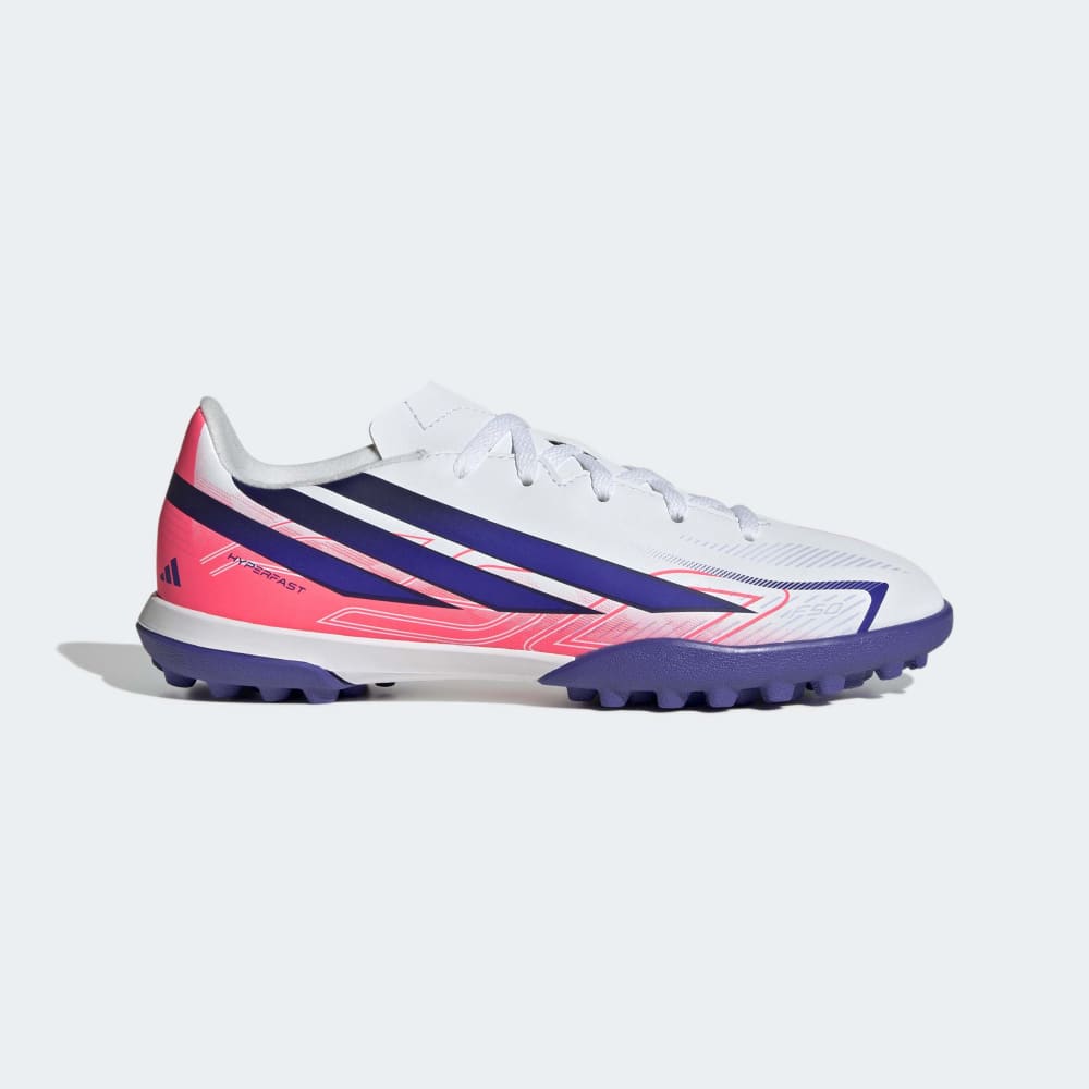 Zapatillas Adidas F50 Hyperfast Club TF Niños - Fútbol | KK1368 Blanco / Azul