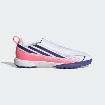 Zapatillas Adidas F50 Hyperfast League LL TF J Unisex - Fútbol | KK1325 Blanco / Azul