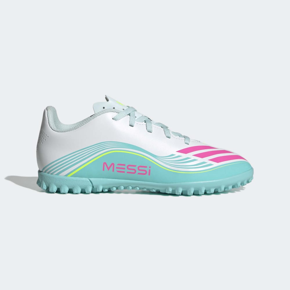 Zapatillas Adidas F50 Messi Club TF Unisex - Fútbol | JQ0949 Plateado