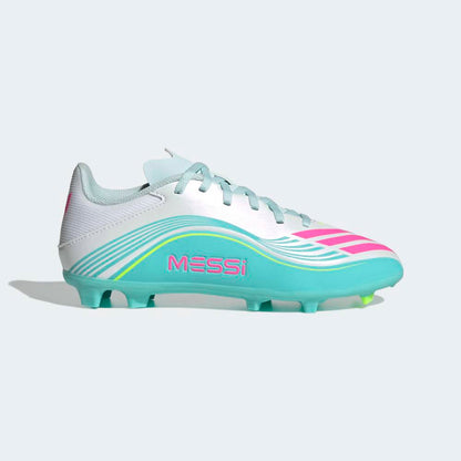 Zapatillas Adidas F50 Messi League FG/MG Unisex - Fútbol | JQ0942 Plateado