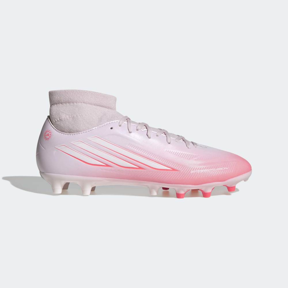 Zapatillas Adidas F50 Sparkfusion Club FG/AG Mujer - Fútbol | IH4624 Rosado / Blanco
