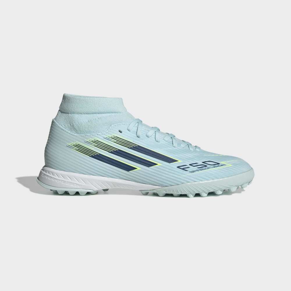 Zapatillas Adidas F50 Sparkfusion League TF Mujer - Fútbol | JR9003 Celeste