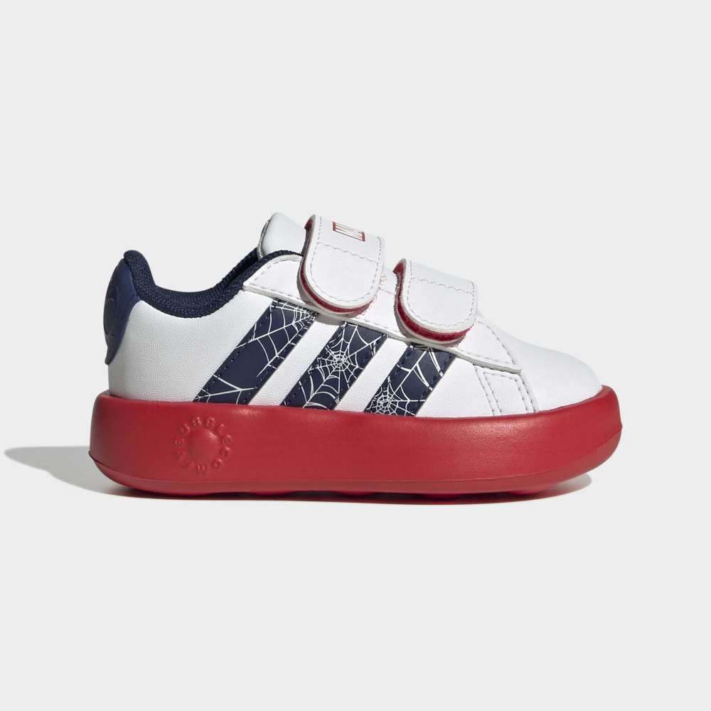 Zapatillas Adidas Grand Court Spider-Man Niños - Urbano | KI9192 Blanco/Rojo
