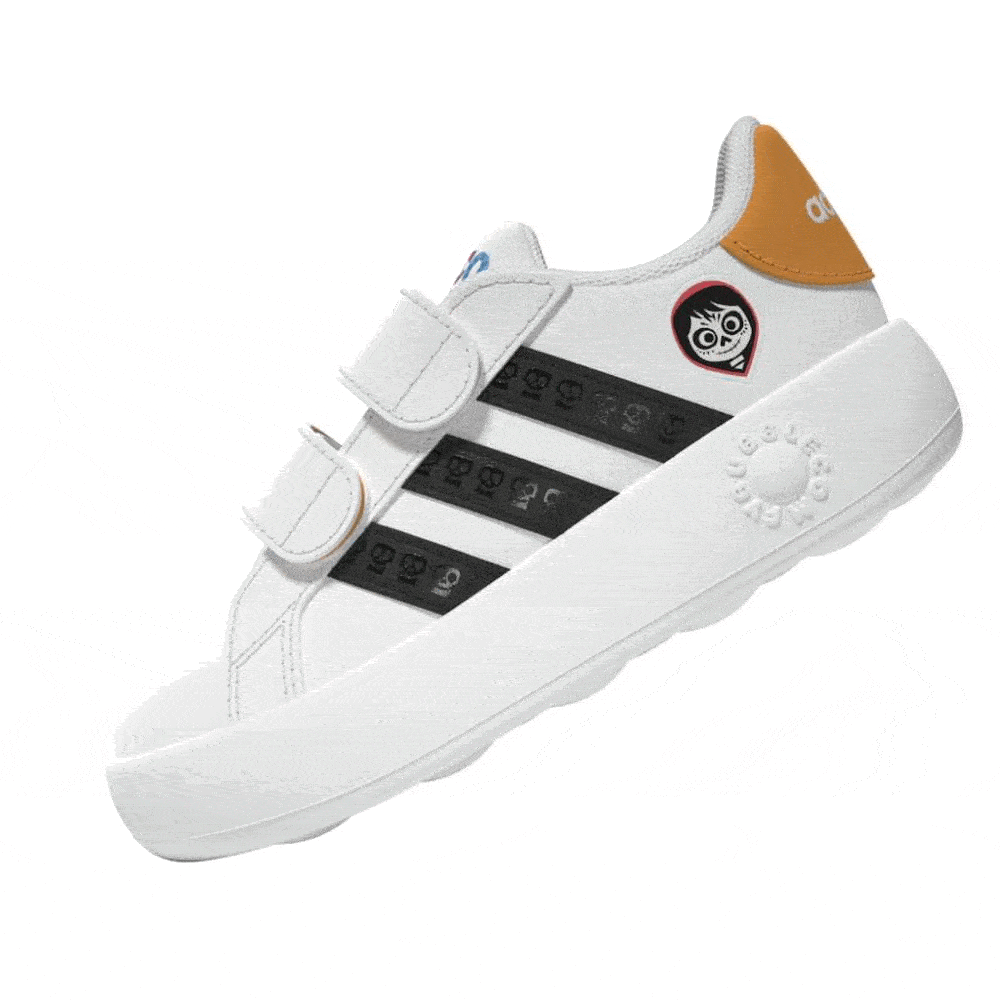 Adidas Grand Court Disney Coco Niños - Urbano | JR5625 Blanco